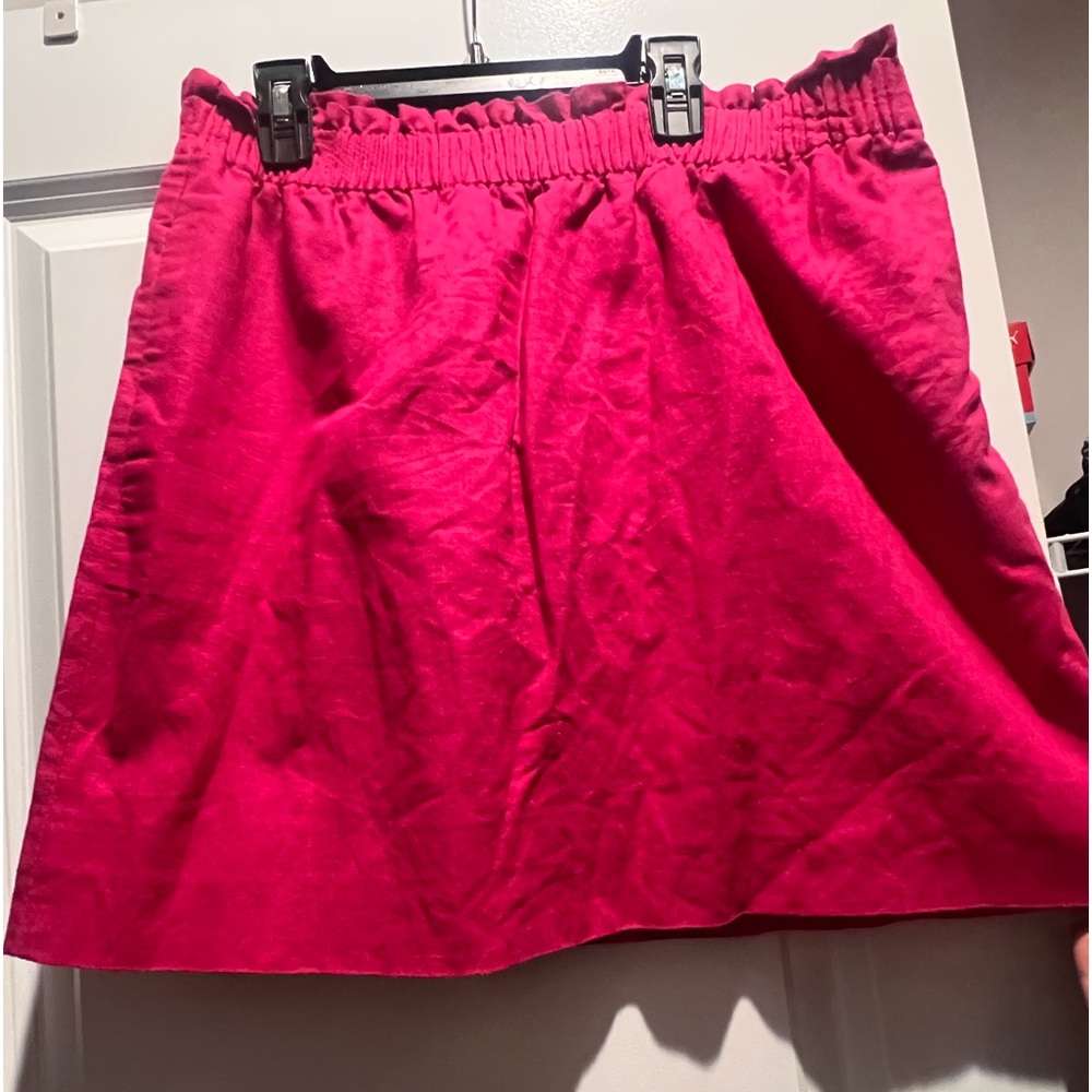 J Crew Fushia Lined Skirt, Pockets